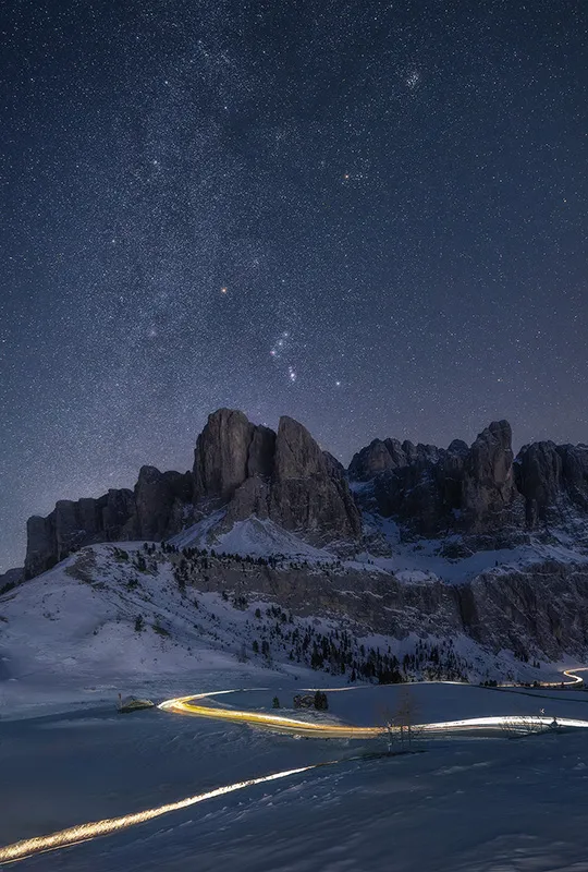 Workshop di Astrofotografia – Il cielo invernale tra le Dolomiti innevate